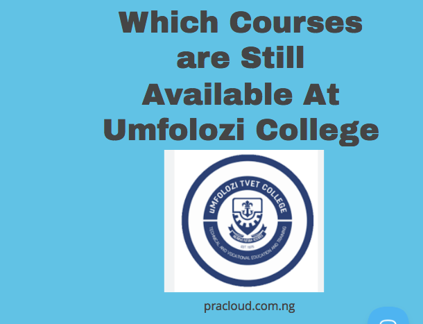 Which Courses are Still Available At Umfolozi College