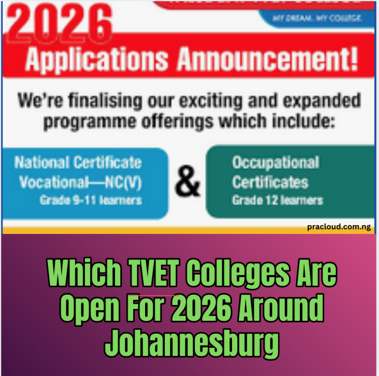 Which TVET Colleges Are Open For 2026 Around Johannesburg