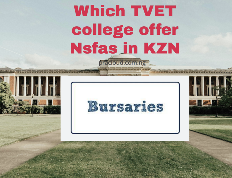 Which TVET college offer Nsfas in KZN
