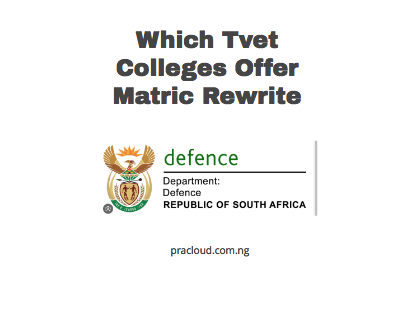 Which Tvet Colleges Offer Matric Rewrite