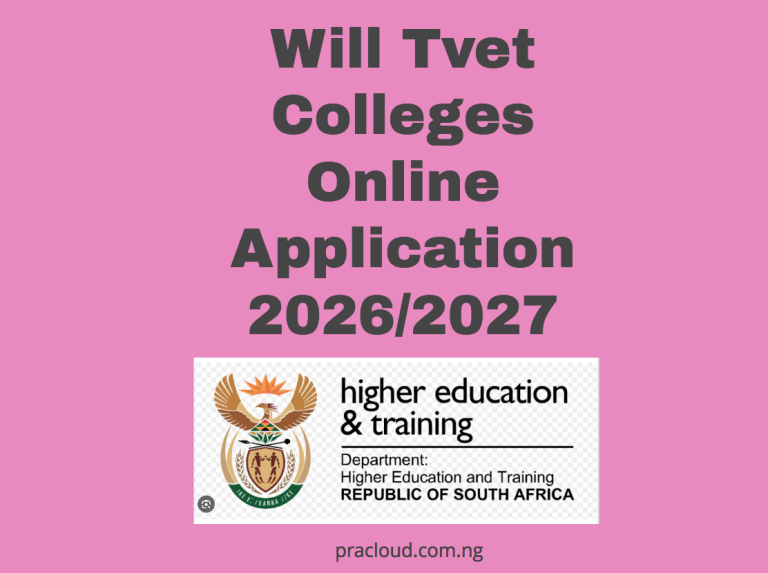 Will Tvet Colleges Online Application 2026/2027