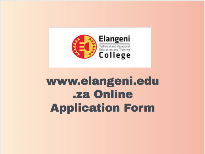 www.elangeni.edu.za Online Application Form