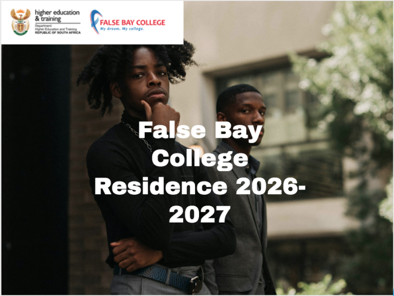 False Bay College Residence 2026-2027