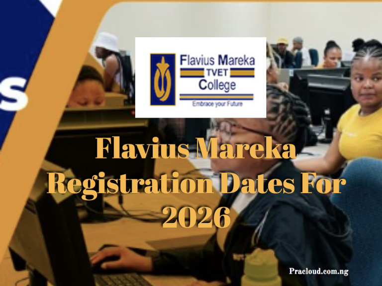 Flavius Mareka Registration Dates For 2026