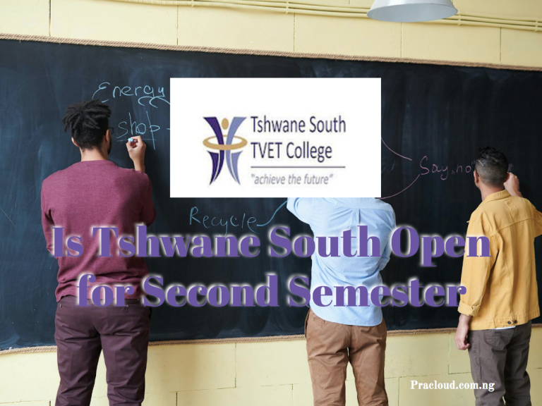 Is Tshwane South Open for Second Semester