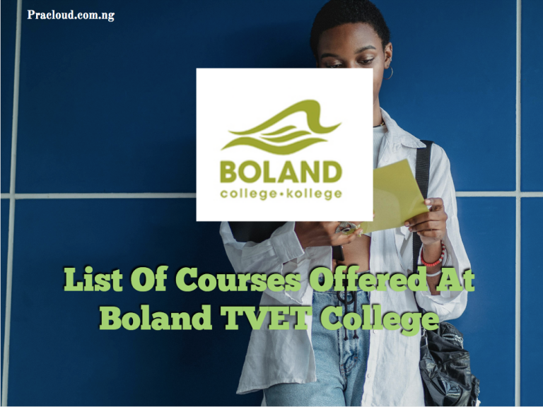 List Of Courses Offered At Boland TVET College