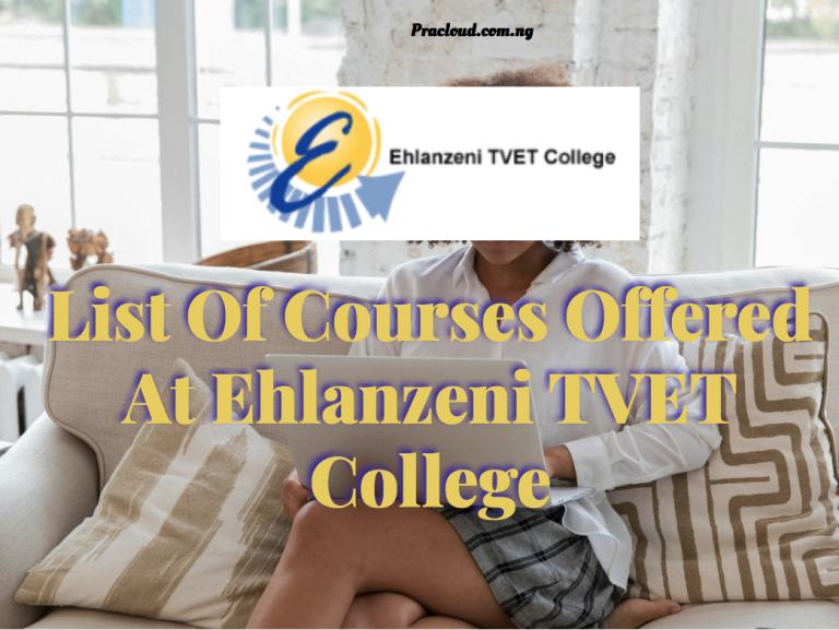List Of Courses Offered At Ehlanzeni TVET College