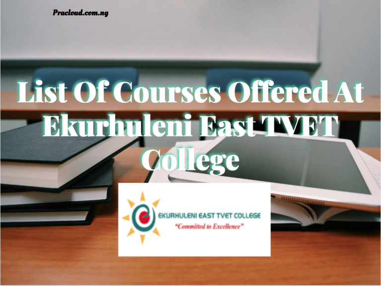 List Of Courses Offered At Ekurhuleni East TVET College