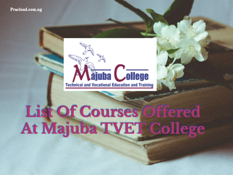List Of Courses Offered At Majuba TVET College