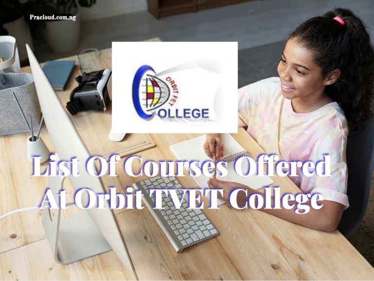 List Of Courses Offered At Orbit TVET College