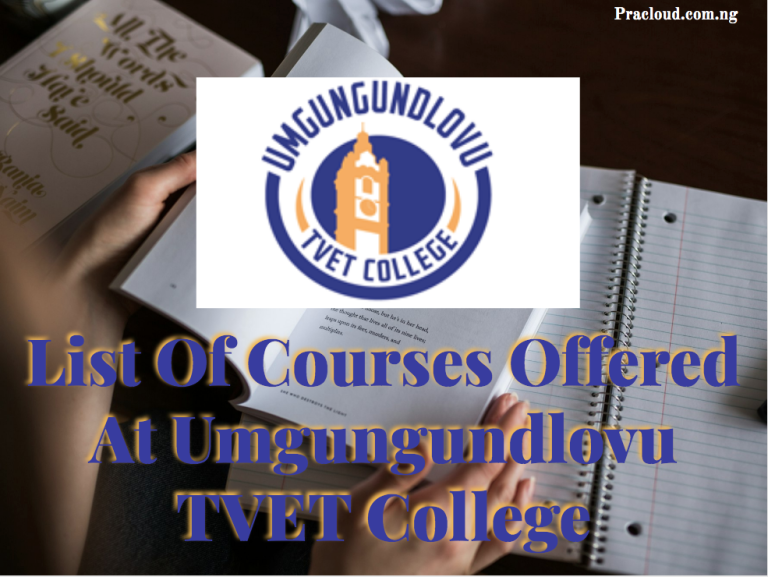 List Of Courses Offered At Umgungundlovu TVET College