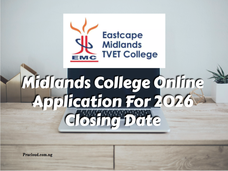 Midlands College Online Application For 2026 Closing Date