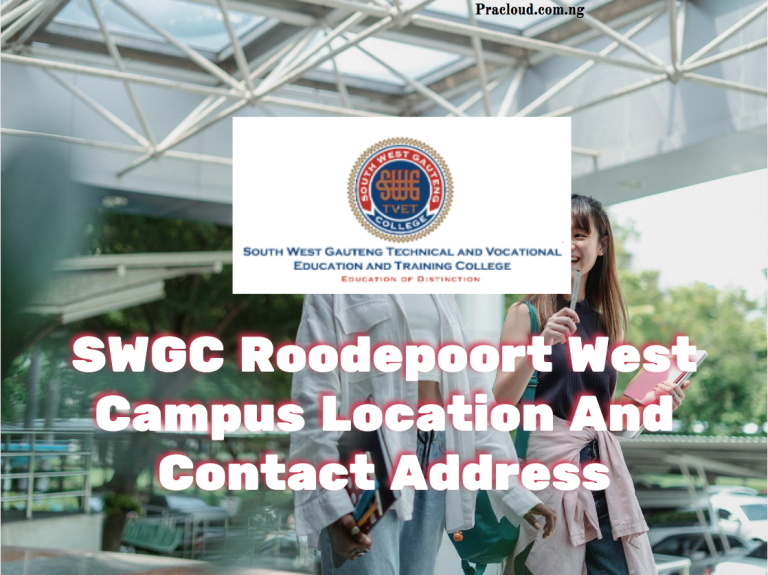 SWGC Roodepoort West Campus Location And Contact Address