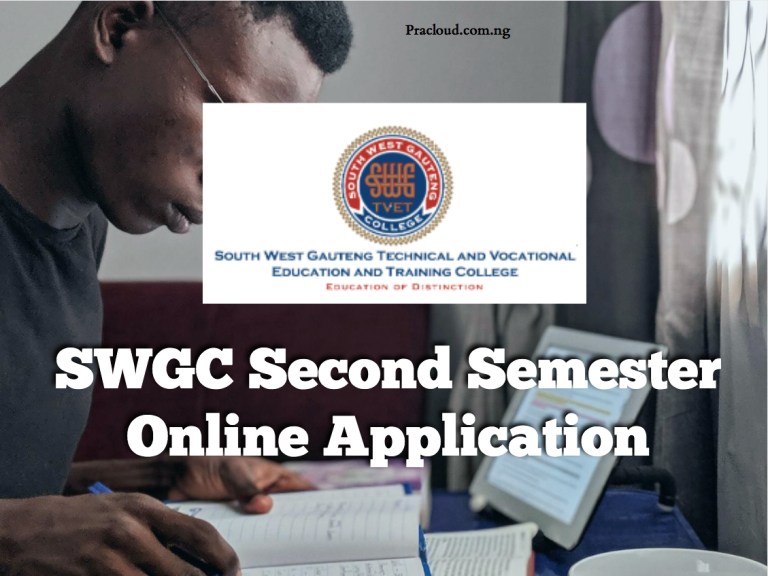 SWGC Second Semester Online Application