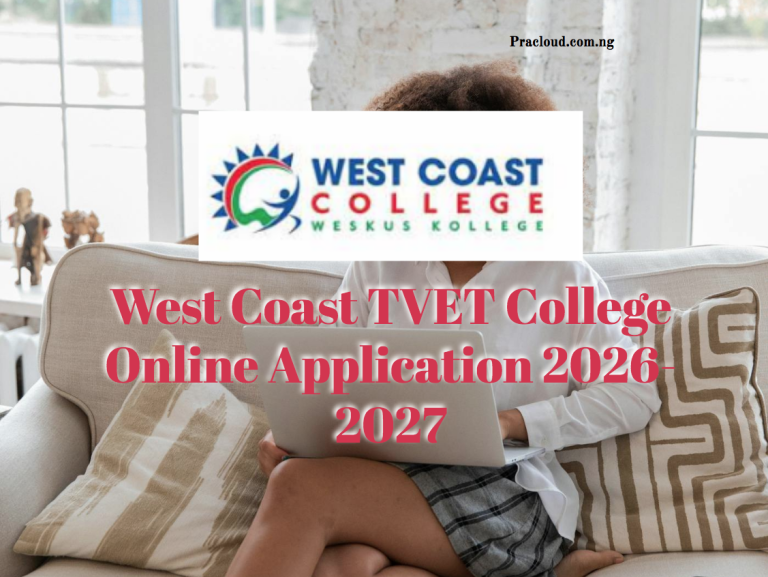 West Coast TVET College Online Application 2026-2027