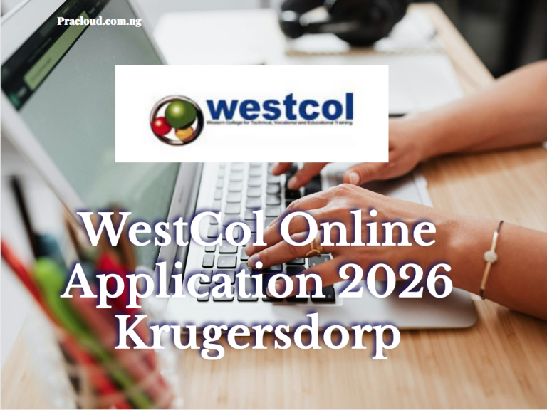 WestCol Online Application 2026 Krugersdorp