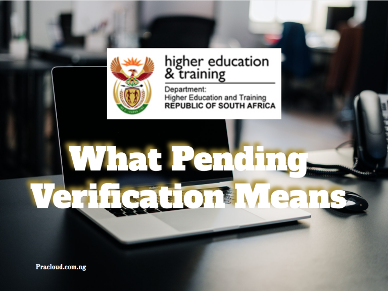 What Pending Verification Means